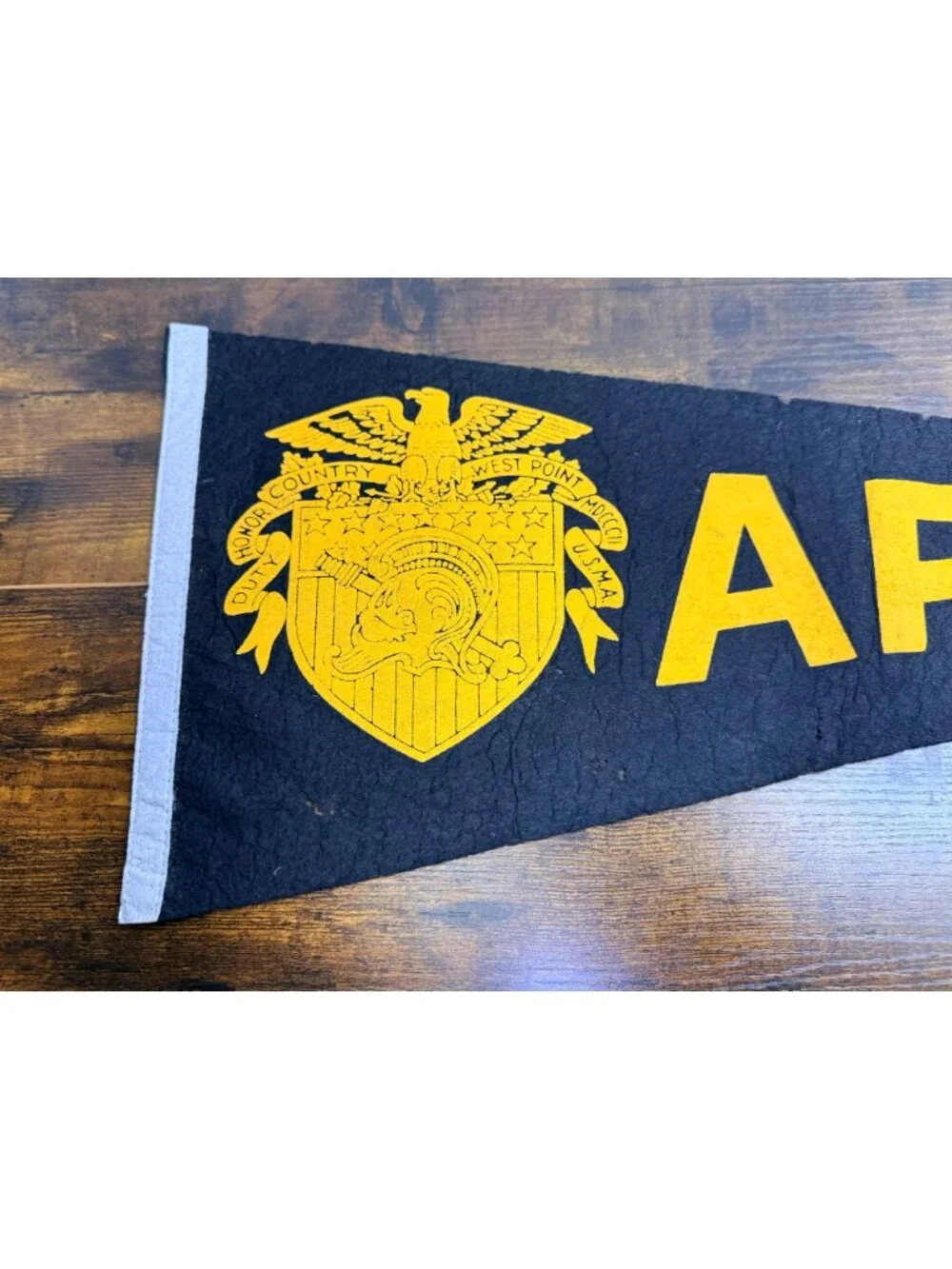 Vintage West Point Army Felt Pennant With Eagle & Shield Military Memorabilia